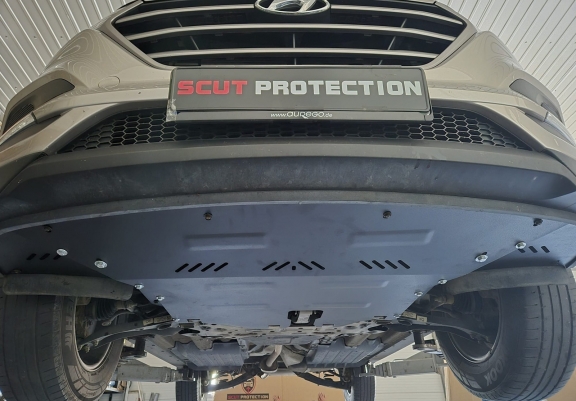 Steel sump guard for Hyundai IX35