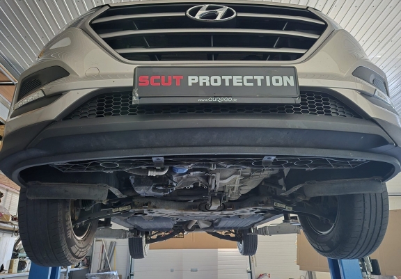 Steel sump guard for Hyundai IX35