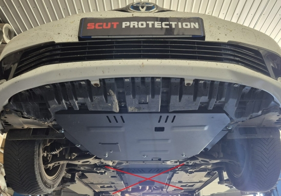 Steel sump guard for Toyota Auris