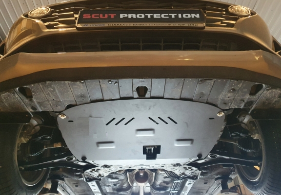 Steel sump guard for Hyundai Solaris
