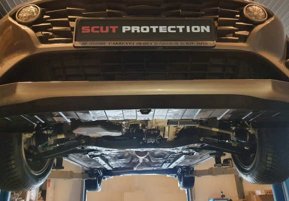 Steel sump guard for Hyundai Solaris