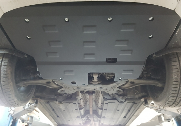 Steel sump guard for the protection of the engine and the gearbox for Hyundai i40