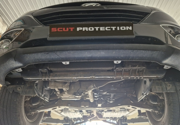 Steel sump guard for Kia Sportage