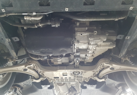Aluminum sump guard for Audi Q2