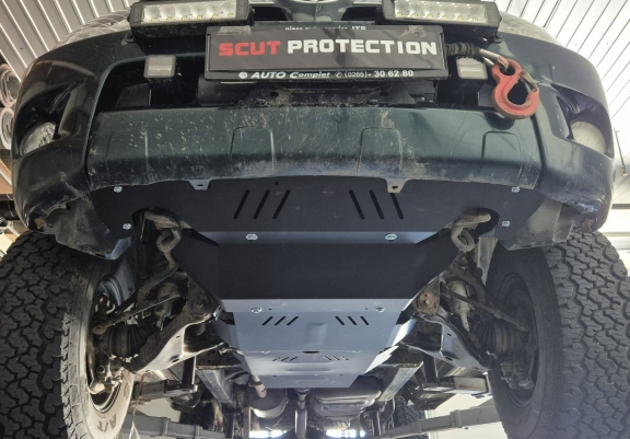 Steel sump guard for the protection of the engine and the radiator for Toyota Hilux