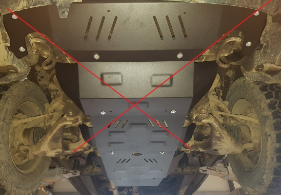Steel differential guard for Toyota Hilux