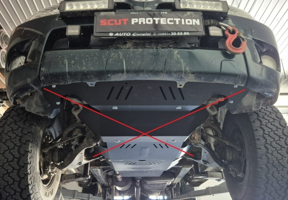 Steel gearbox guard for Toyota Hilux Revo