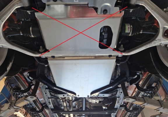 Aluminum gearbox guard for Volkswagen Amarok