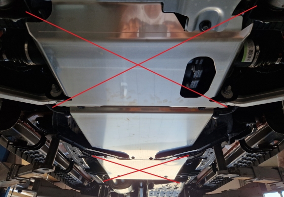 Aluminum gearbox guard for Volkswagen Amarok