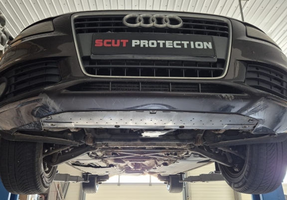 Steel sump guard for Audi A4 B8, petrol