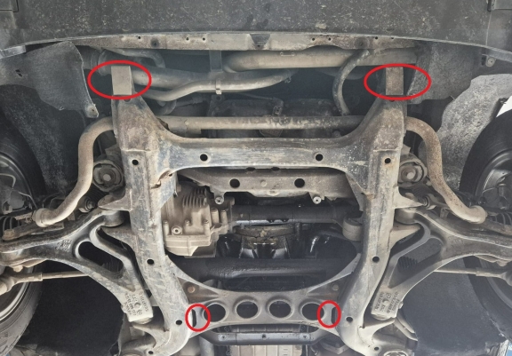 Steel sump guard for Volkswagen Touareg 7L