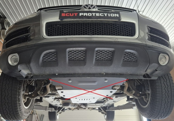 Steel manual and automatic gearbox guard for Porsche Cayenne