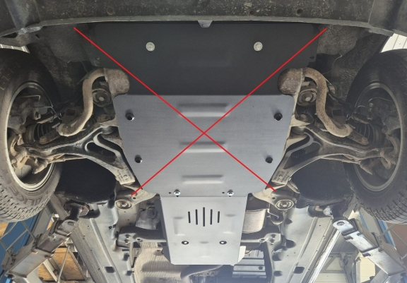 Steel manual and automatic gearbox guard for Porsche Cayenne