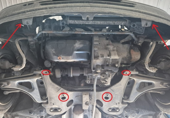 Steel sump guard for Renault Twingo