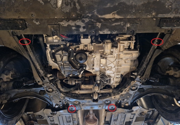 Steel sump guard for Renault Clio 6