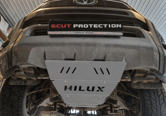 Aluminum radiator guard for Toyota Hilux Revo
