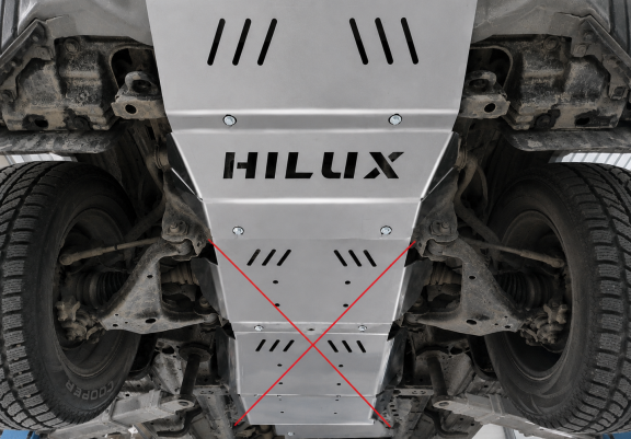 Aluminum radiator guard for Toyota Hilux Revo