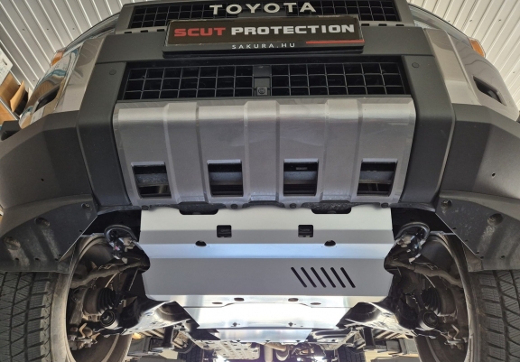 Aluminium sump guard for Toyota Land Cruiser - promotional package