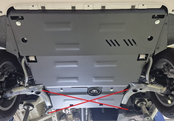Steel sump guard for Vw Crafter