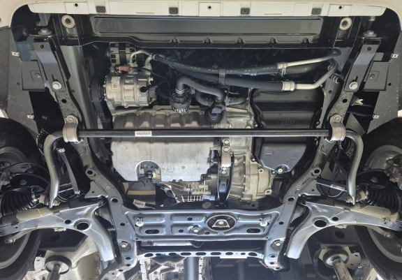 Aluminum sump guard for Vw Crafter