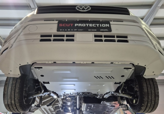 Aluminum sump guard for Vw Crafter