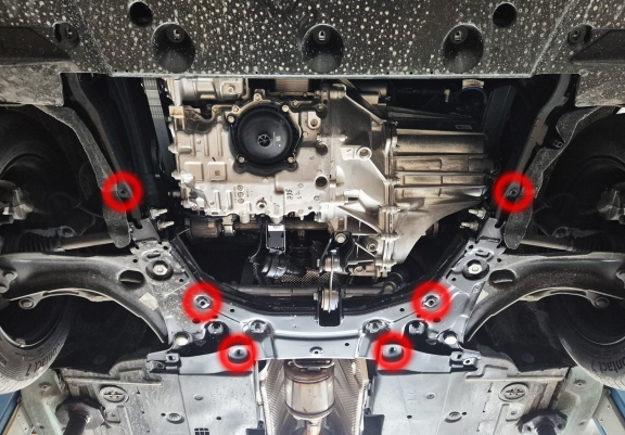 Steel sump guard for Renault Clio 6