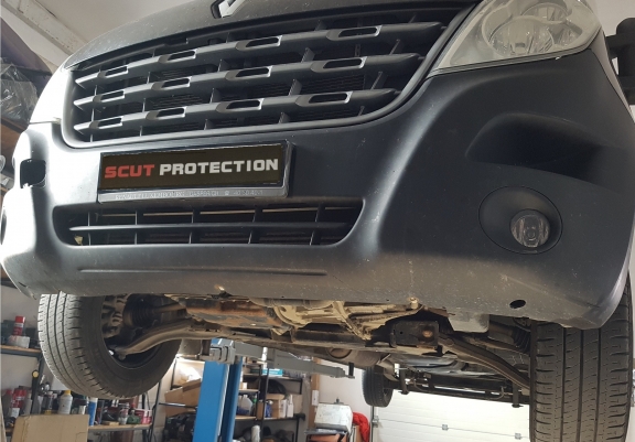 Aluminium  sump guard for Nissan Interstar