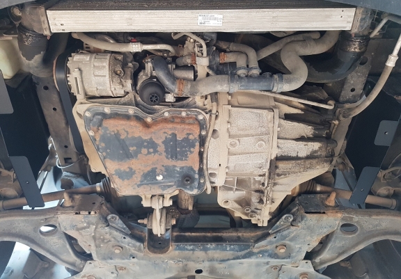 Aluminium  sump guard for Nissan Interstar