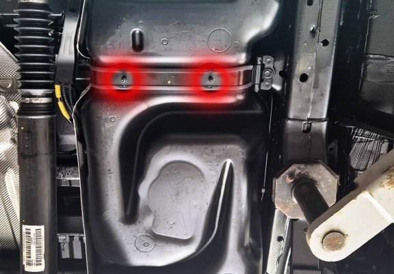 Steel fuel tank guard  for Toyota Hilux