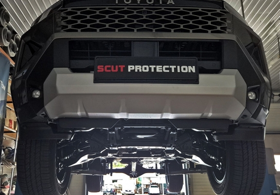 Steel sump guard for Toyota Hilux EV