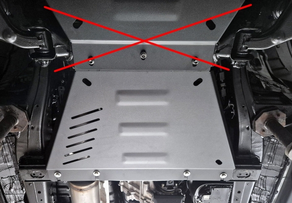 Steel gearbox guard for Toyota Hilux