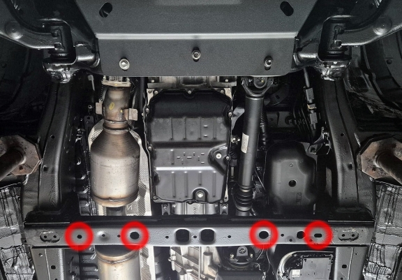 Steel gearbox guard for Toyota Hilux