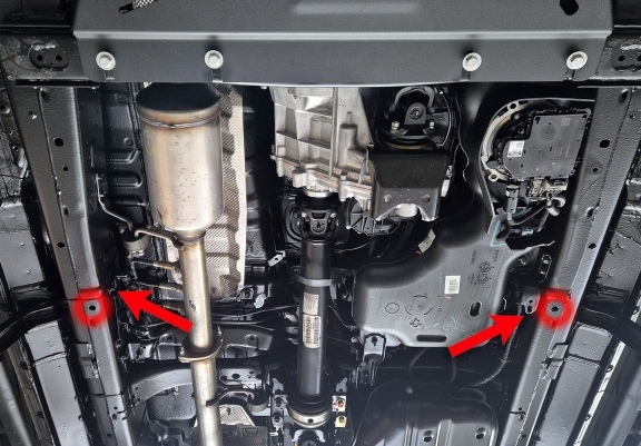 Steel differential guard for Toyota Hilux