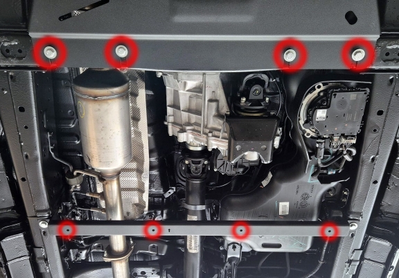 Steel differential guard for Toyota Hilux
