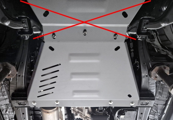 Aluminum gearbox guard for Toyota Hilux