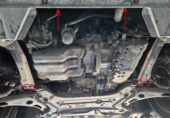 Aluminum sump guard for Mitsubishi Eclipse Cross