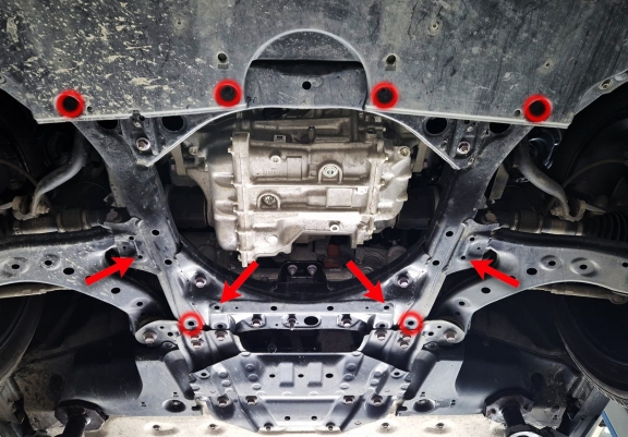Steel sump guard for Toyota BZ4X