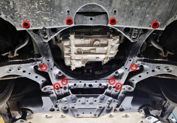 Steel sump guard for Toyota BZ4X