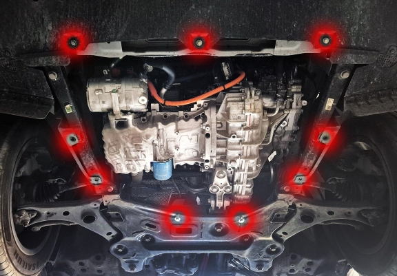 Aluminum sump guard for Exeed LX