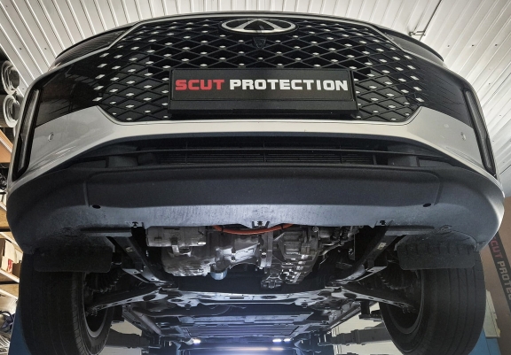 Aluminum sump guard for Exeed LX