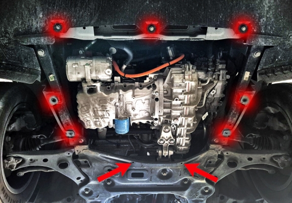 Aluminum sump guard for Exeed LX