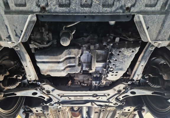 Aluminum sump guard for Mitsubishi Outlander