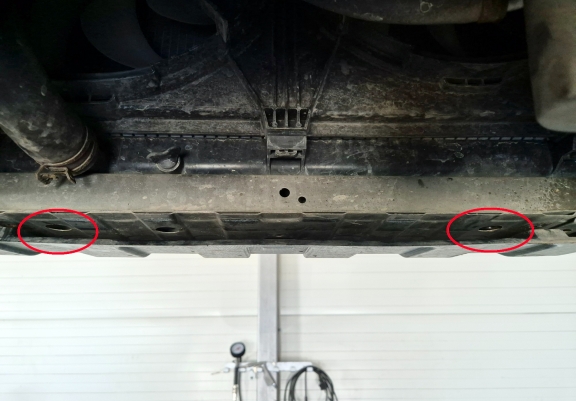 Aluminum sump guard for Mitsubishi Outlander