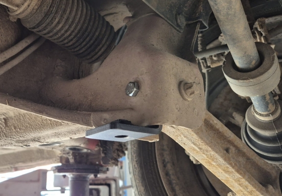 Steel sump guard for Subaru Justy