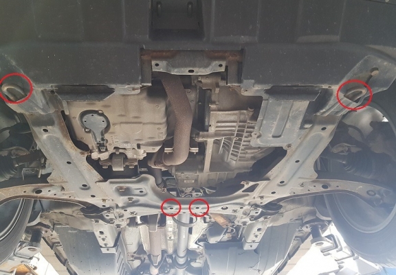 Aluminum sump guard for Honda CR-V