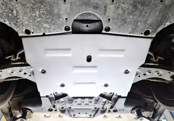 Aluminum sump guard for Subaru Trailseeker