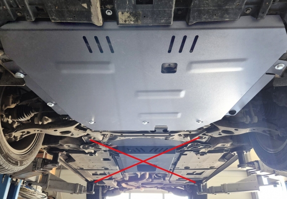 Aluminum sump guard for Toyota Corolla