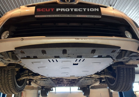 Aluminum sump guard for Toyota Corolla