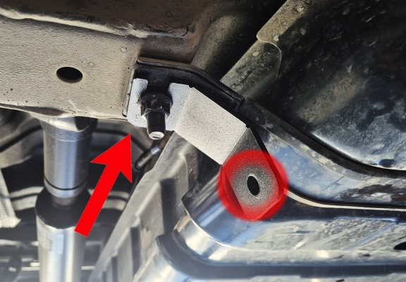 Steel fuel tank guard  for KGM Musso
