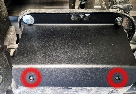 Steel fuel tank guard  for KGM Musso